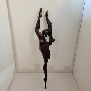 Vintage Wooden Ballerina 23"